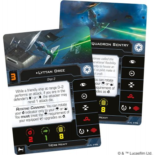  Fantasy Flight Games Star Wars X-Wing 2nd Edition Miniatures Game TIE/rb Heavy EXPANSION PACK Strategy Game for Adults and Teens Ages 14+ 2 Players Average Playtime 45 Minutes Made by Atomic Mass Games