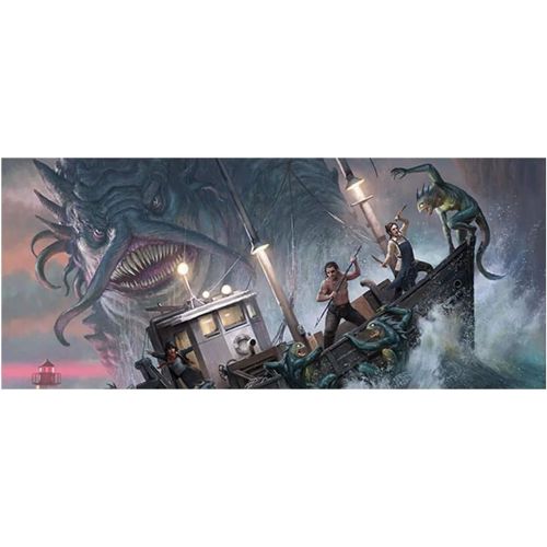  Fantasy Flight Games Arkham Horror 3rd Edition Under Dark Waves Board Game Expansion Mystery Game Cooperative Board Game for Adults Ages 14+ 1-6 Players Average Playtime 2-3 Hours Made by Fantasy Fligh