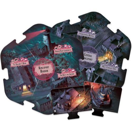  Fantasy Flight Games Arkham Horror 3rd Edition Under Dark Waves Board Game Expansion Mystery Game Cooperative Board Game for Adults Ages 14+ 1-6 Players Average Playtime 2-3 Hours Made by Fantasy Fligh