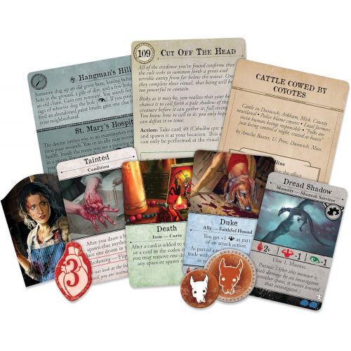  Fantasy Flight Games Arkham Horror 3rd Edition Under Dark Waves Board Game Expansion Mystery Game Cooperative Board Game for Adults Ages 14+ 1-6 Players Average Playtime 2-3 Hours Made by Fantasy Fligh