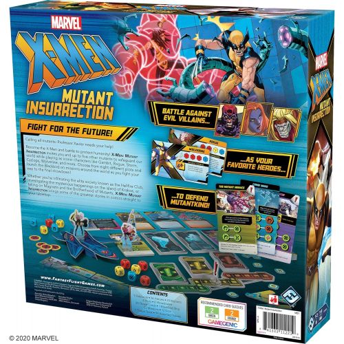  Fantasy Flight Games X-Men: Mutant Insurrection - Cooperative, Dice Game Featuring Iconic Marvel Characters