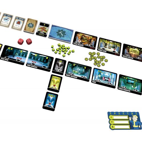  Fantasy Flight Games Fallout Shelter The Board Game (Base) Strategy Board Game Apocalyptic Adventure Game for Adults and Teens Ages 14+ 2-4 Players Average Playtime 60-90 Minutes Made by Fantasy Flight