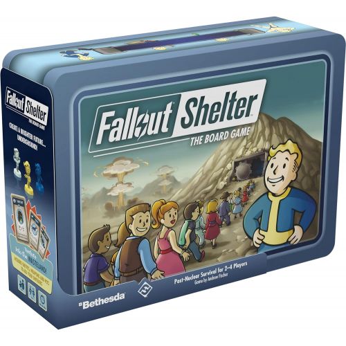  Fantasy Flight Games Fallout Shelter The Board Game (Base) Strategy Board Game Apocalyptic Adventure Game for Adults and Teens Ages 14+ 2-4 Players Average Playtime 60-90 Minutes Made by Fantasy Flight