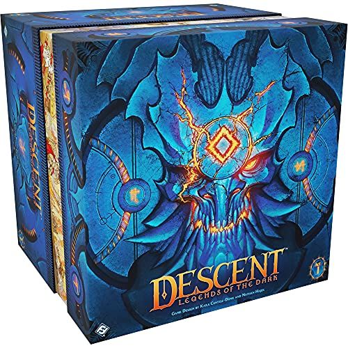  Fantasy Flight Games Descent Legends of The Dark Board Game RPG Board Game Cooperative Board Game Strategy Board Game Ages 14 and up 1 to 4 Players Average Playtime 3-4 Hours Made by Fantasy Flight Gam