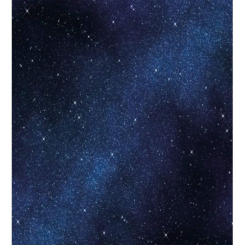  Fantasy Star Girls Boys Child Queen Bedding Sets, Night Duvet Cover Set, Space with Billion Stars Inspiring View Nebula Galaxy Cosmos Infinite Universe, Include 1 Flat Sheet 1 Duvet Cover and 2