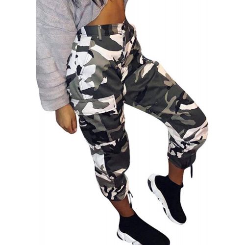  [아마존베스트]Fanteecy Cargo Pants, Women High Waist Lounge Harem Pants Teen Girls Fashion Loose Relaxed Fit Jogger Pant Sports Sweatpant