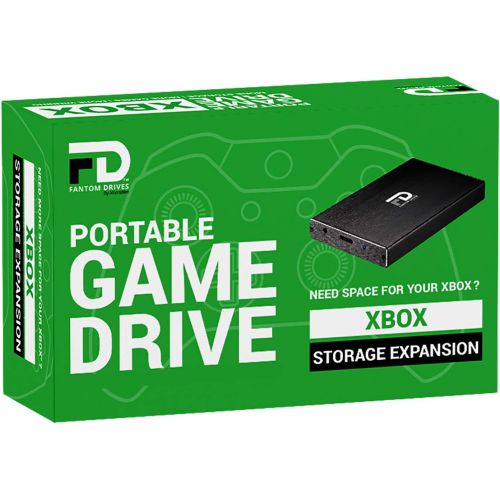  FD 4TB Xbox Portable Hard Drive - USB 3.2 Gen 1-5Gbps - Aluminum - Black - Compatible with Xbox One, Xbox One S, Xbox One X (XB-4TB-PGD) by Fantom Drives