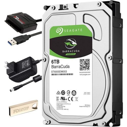  Fantom Drives FD 6TB Internal Hard Drive Upgrade Kit with Seagate Barracuda ST6000DM003, 5400RPM, 256MB Cache