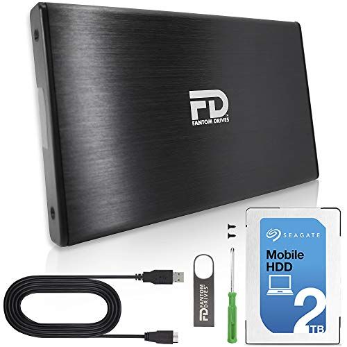  Fantom Drives 2TB Hard Drive Upgrade Kit 2 for Sony PlayStation 4, PS4 Slim, and PS4 Pro