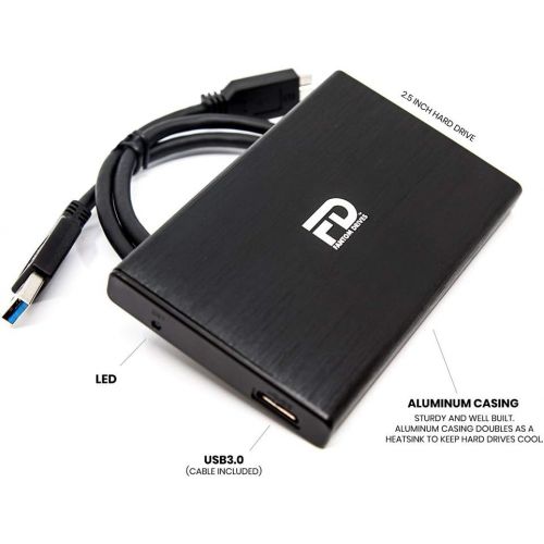  Fantom Drives FD 2TB SSD Upgrade Kit - Includes 2TB Western Digital Blue SSD, 2.5 Enclosure, and Drive Cloner Software in USB Drive - Great for Gaming PC, Gaming Laptops, and MacBook