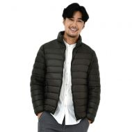 FarJing Coats for Men,Winter Sale Mens Solid Stand Collar Down Jacket Zipper Warm Windproof Outwear Winter Coats
