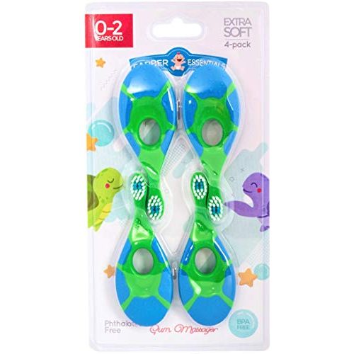  [아마존베스트]Farber Baby Toothbrush & Toddler Toothbrush For 0-2 Years Old | BPA Free with Baby Toothpaste...