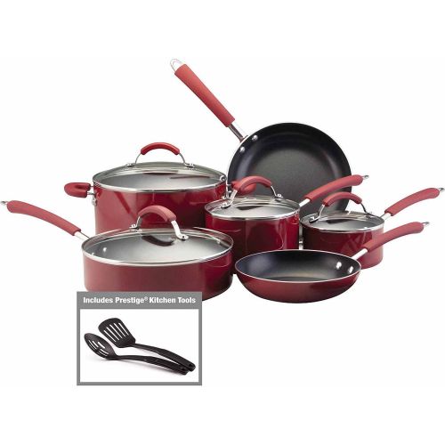  Farberware Millennium Colors Nonstick Aluminum 12-Piece Cookware Set