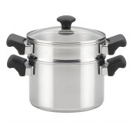 Farberware Classic Traditions Stainless Steel Stack N Steam Covered Saucepot and Steamer, 3-Quart