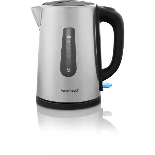  Farberware 1.7L Electric Kettle, Stainless Steel