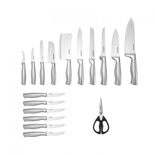  Farberware Edgekeeper 18-Piece Forged Stainless Steel Knife Block Set