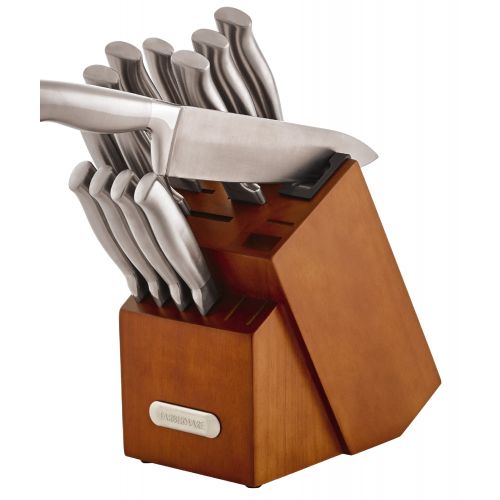  Farberware Edgekeeper 18-Piece Forged Stainless Steel Knife Block Set