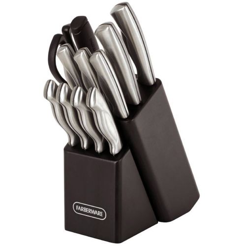  Farberware 22-Piece Stainless Steel Knife Set with Cutting Mats