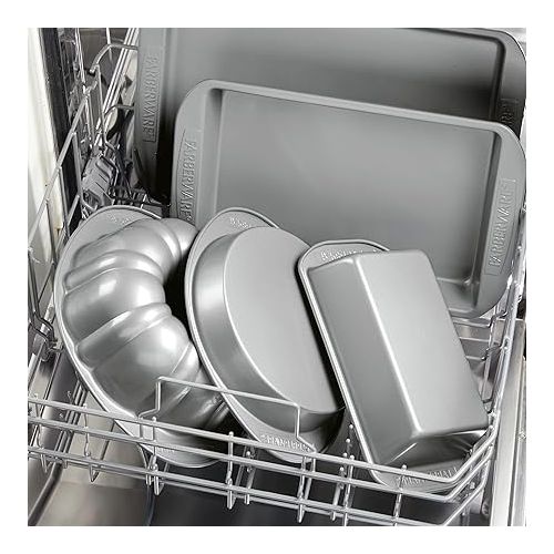  Farberware Nonstick Bakeware 9-Inch x 5-Inch Loaf Pan, Gray -