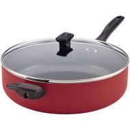 [아마존베스트]Farberware Dishwasher Safe Nonstick Aluminum Covered Jumbo Cooker with Helper Handle, 6-Quart, Red