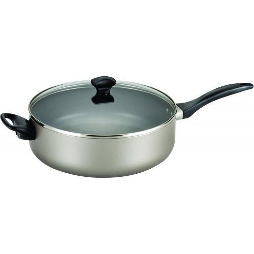  [아마존베스트]Farberware Dishwasher Safe Nonstick Aluminum 6-Quart Covered Jumbo Cooker with Helper Handle, Champagne