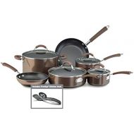 [아마존베스트]Farberware 10570 Millennium Nonstick Cookware Pots and Pans Set, 12 Piece, Bronze