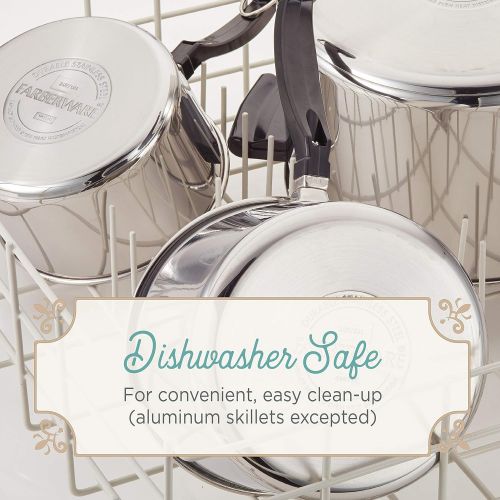  [아마존베스트]Farberware 50049 Classic Stainless Steel Cookware Pots and Pans Set, 15-Piece