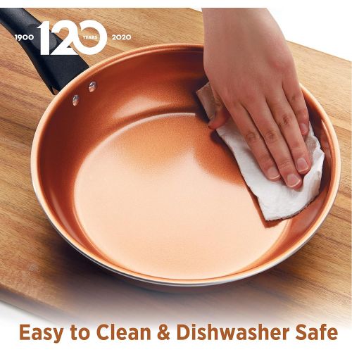  Farberware Glide Dishwasher Safe Nonstick Cookware Pots and Pans Set, 11 Piece, Black
