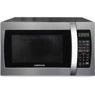 Farberware Countertop Microwave Oven 1.3 Cu. Ft. 1000-Watt with LED Display, Child Lock, Easy Clean Black Interior, Cu.Ft, Stainless Steel