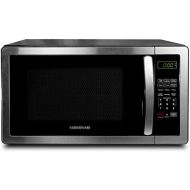 Farberware Countertop Microwave 1.1 Cu. Ft. 1000-Watt Compact Microwave Oven with LED lighting, Child lock, and Easy Clean Interior, Stainless Steel Interior & Exterior
