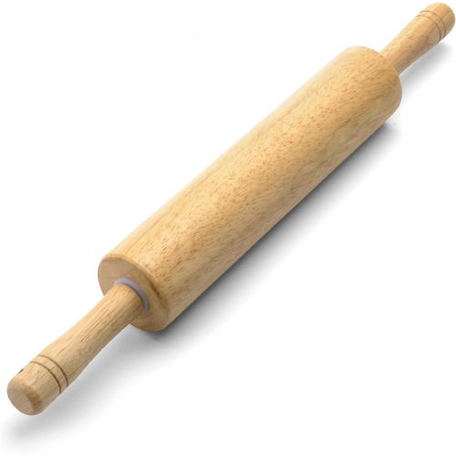  Farberware Classic Wood Rolling Pin, 17.75-Inch, Natural: Kitchen & Dining