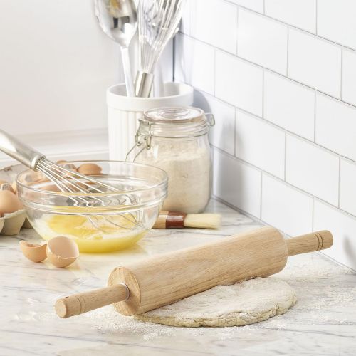  Farberware Classic Wood Rolling Pin, 17.75-Inch, Natural: Kitchen & Dining