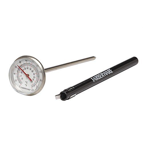  Farberware Protek Instant Read Pocket Holder Thermometer, One Size, Stainless Steel: Kitchen & Dining