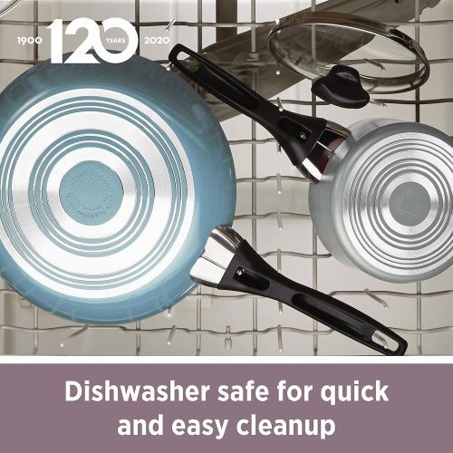  Farberware 21907 Dishwasher Safe Nonstick Sauce Pan/Saucepan with Straining and Lid, 1 Quart, Silver