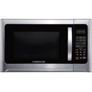 [아마존베스트]Farberware 1.2 Cu. Ft. 1100-Watt Microwave Oven with Grill, Cubic Foot, Black Stainless Steel