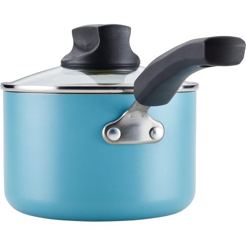  Farberware Smart Control Nonstick Sauce Pan/Saucepan with Lid, 2 Quart, Aqua