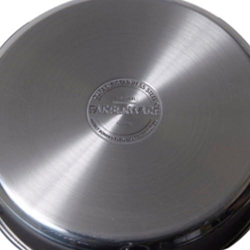  Farberware Classic Stainless Steel Saute Fry Pan with Lid, 2.75 Quart, Silver