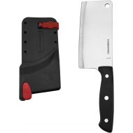 Farberware Edgekeeper Self-Sharpening Triple Riveted Cleaver Knife, 6-Inch, Black