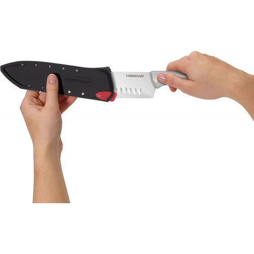  Farberware Edgekeeper Self-Sharpening Santoku Knife, 5-Inch, Stainless