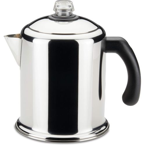  [아마존베스트]Farberware 50124 Classic Yosemite Stainless Steel Coffee Percolator - 8 Cup, Silver