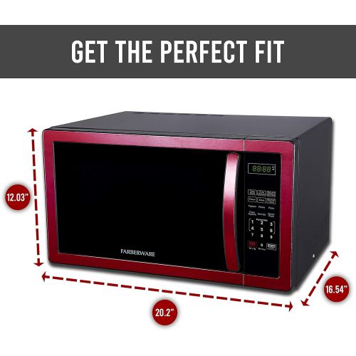  Farberware FMWO11AHTBKB 1000-Watt Microwave Oven, 1.1 cu. ft, Stainless Steel