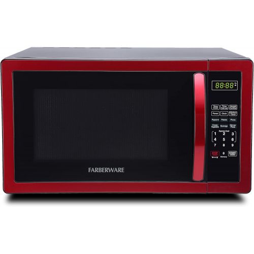  Farberware FMWO11AHTBKB 1000-Watt Microwave Oven, 1.1 cu. ft, Stainless Steel