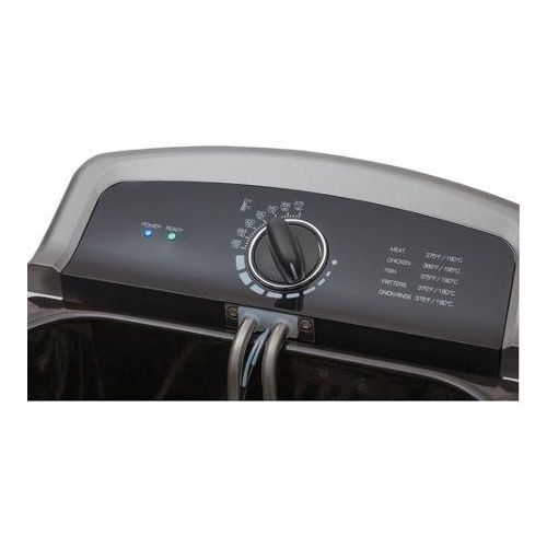  Farberware 4l Dual Deep Fryer, Stainless Steel Includes Two Small Fryer Baskets and One Large Fryer Basket