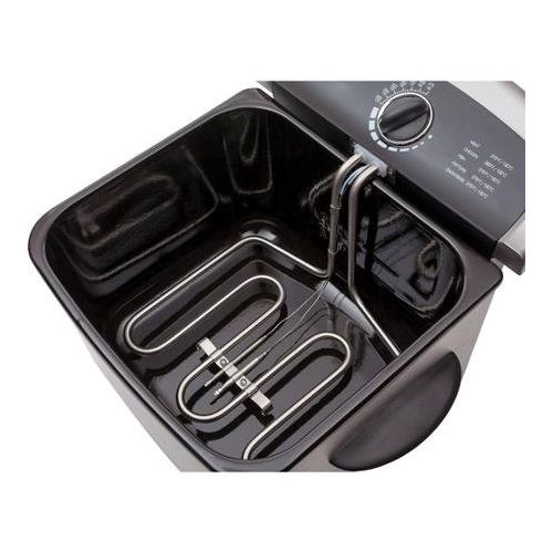  Farberware 4l Dual Deep Fryer, Stainless Steel Includes Two Small Fryer Baskets and One Large Fryer Basket