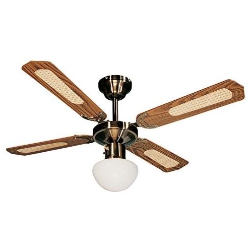  Farelek Bali Deckenventilator, 107 cm, Braun