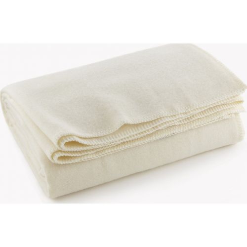  Faribault Pure & Simple Wool Blanket - Bone White - Queen