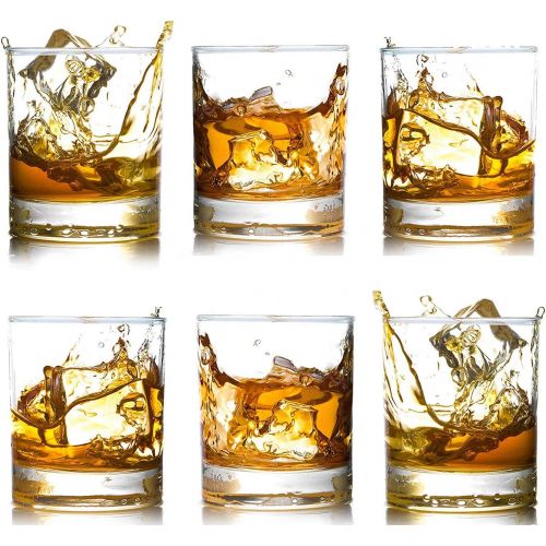  [아마존베스트]Farielyn-X Whiskey Glasses-Premium 12 OZ Scotch Glasses Set of 6 /Old Fashioned Whiskey Glasses/Perfect Gift for Scotch Lovers/Style Glassware for Bourbon/Rum glasses/Bar Tumbler Whiskey Glas