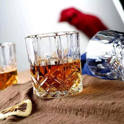  [아마존베스트]Farielyn-X Crystal Old Fashioned Whiskey Glasses (Set of 6), 11 Oz Unique Bourbon Glass, Ultra-Clarity Double Old Fashioned Liquor Vodka Bourbon Cocktail Scotch Tumbler Bar Glasses