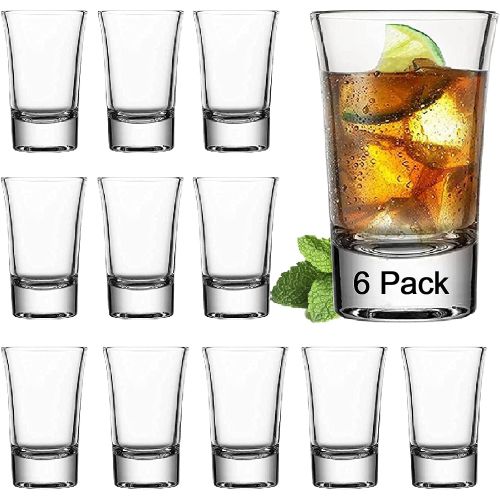  [아마존베스트]Farielyn-X Shot Glass Set with Heavy Base Bulk, 1.2 oz Clear Glasses for Whiskey and Liqueurs (24 pack)