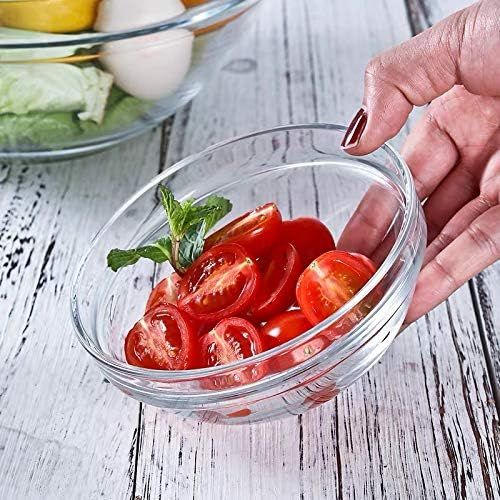  [아마존베스트]15 Pack 4 Inch Glass Ramekins Bowls, Farielyn-X Mini Glass Prep Dessert Bowls Small for Kitchen Prep, Dessert, Dips, and Candy Dishes or Nut Bowls